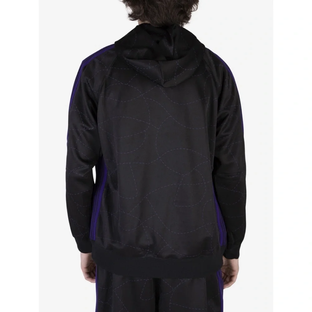 NWT NEEDLES x DC Shoes Edition Black & Purple Hoodie Sweater Jacket M​